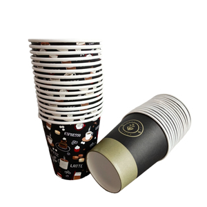 Gobelets en carton personnalisés pour boissons chaudes, 6oz, 8oz, 12oz, 16oz, à paroi simple, jetables, avec couvercle - Product Image 6
