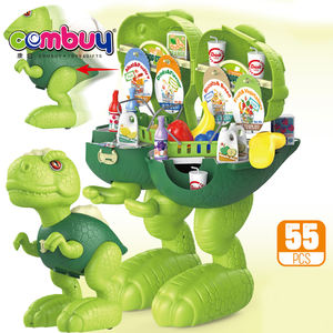 Boîte de rangement coulissante en forme de <span class=keywords><strong>dinosaure</strong></span>, jeu de simulation pour enfants, <span class=keywords><strong>maquillage</strong></span> pour filles, ensemble de cosmétiques - Product Image 3