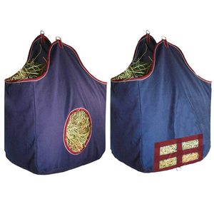 Échantillon gratuit, sac en filet respirant et résistant pour le stockage des grains, sac à foin pour chevaux, ânes, chèvres, avec coussin pour le cou et le nez - Product Image 6