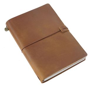Carnet d'affaires en cuir véritable Crazy Horse imprimé, fait main, 100 feuilles, couverture de carnet, cadeau, livraison rapide d'usine - Product Image 5