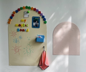 Dễ Dàng Peel Và Stick Có Thể Tháo Rời Từ Bảng Phấn Vòm Nhà Hình Dạng Bảng Trắng Tường Decal Chơi Từ Hội Đồng Quản Trị Cho Trẻ em' Phòng Chơi - Product Image 3