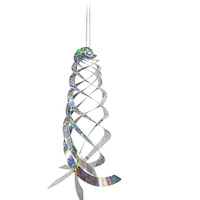 Dispositif répulsif pour oiseaux en spirale réfléchissant en plastique pour jardin et parc, 1 à 10 par paquet