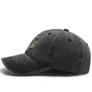NLANS Gorra de Béisbol Unisex de 6 Paneles, 100% Algodón, Versión Coreana, Bordado 'Tide', con Remaches Marinos, para Viajes y Actividades al Aire Libre, Protección Solar, Cuatro Estaciones - Product Image 2