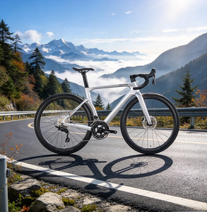 Carbon-Rennrad Twitter 700c Hochmodul 24-Gang-Schaltgruppe 3k Carbon Integrierter Lenker 38mm Alu-Laufradsatz Rennrad - Product Image 1