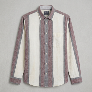 Camisa Casual a Cuadros de Doble Botonadura para Hombre, Marca Enovate, Modelo Logan, Manga Larga, Cuello Clásico, Transpirable, Tejido de Lino/Algodón, ODM, Verano - Product Image 3