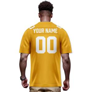 เสื้อฟุตบอลจำลองแบบสั่งทำสำหรับผู้ใหญ่และเยาวชน S-6XL ชื่อทีมเย็บด้วยทองส่วนบุคคลของขวัญที่สมบูรณ์แบบสำหรับแฟนๆ - Product Image 1