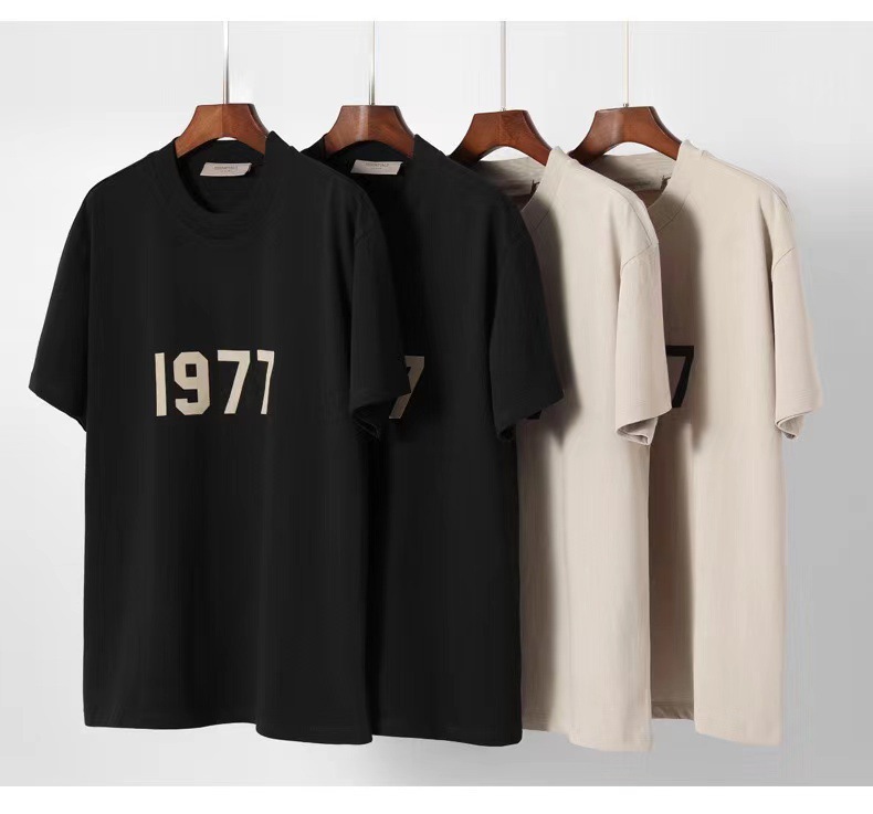 Fog Essentials 1977 ブラック　tシャツ半袖　tee ロゴ　黒 Wholesale FOG Essentials 1977 Short Sleeve T-shirt and