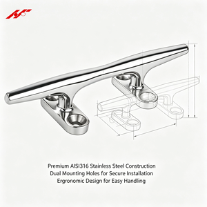Étrier de base creux en acier inoxydable AISI316 pour yacht et bateau – Matériel marin - Product Image 3