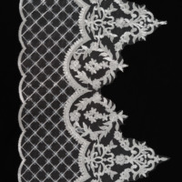 Bordure en dentelle à sequins brodée sur mesure, 100% polyester, largeur 22 cm, YUGU YG-4371 pour robe de soirée