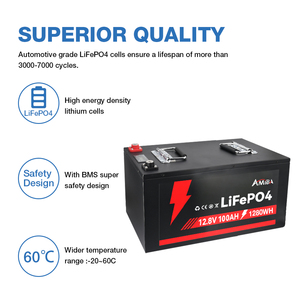 EU Kho bán buôn LiFePO4 pin 12V 50Ah 100Ah 200AH 400ah 460ah Bluetooth IP65 không thấm nước sưởi ấm cân bằng pin năng lượng mặt trời - Product Image 4