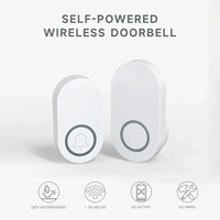 Sonnette sans fil intelligente sans batterie, fabriquée à domicile, avec 38 sonneries, étanche