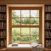 Ventanas Corredizas de Aluminio Premium Resistentes a la Oxidación con Vidrio de Baja Emisividad para Cocina, Patio, Villa, Casa Residencial Moderna