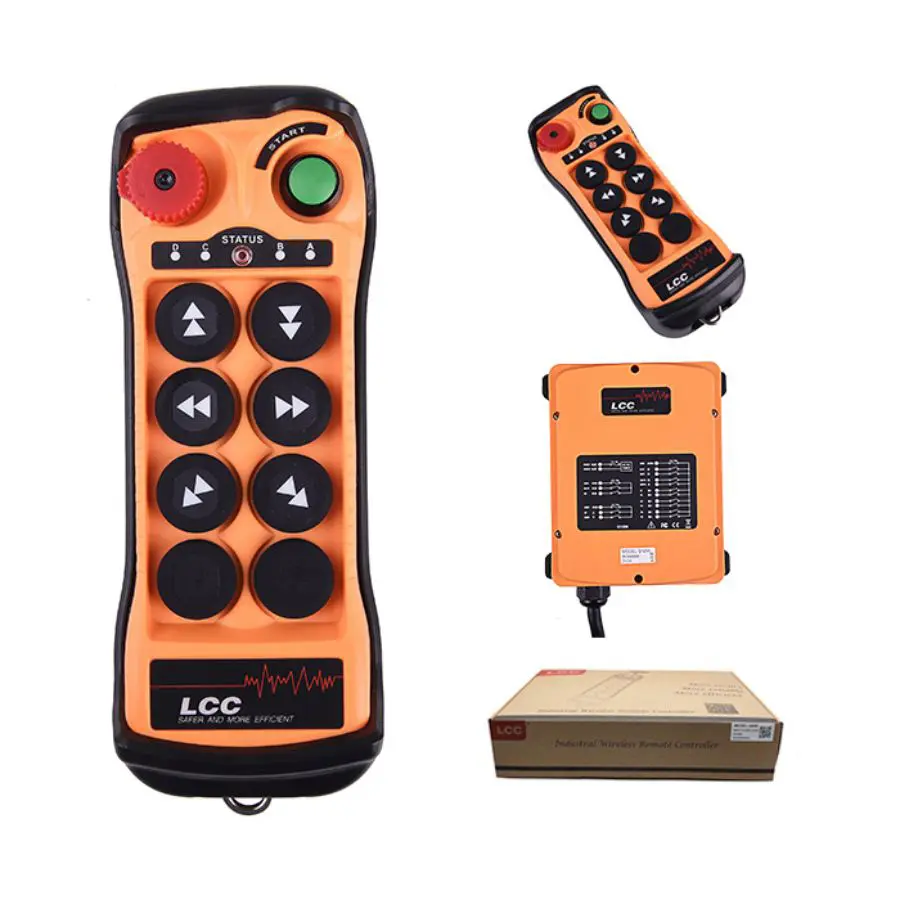 Q606 LCC 6 buttons 2 speed waterproof Factory manufacturer transmitter receiver wireless radio industrial crane remote control