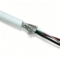 كابل كهربائي حلزوني داخلي 4P4C-4PIN RJ9، كابل بيانات USB نحاسي نقي رباعي النواة بتصميم حلزوني