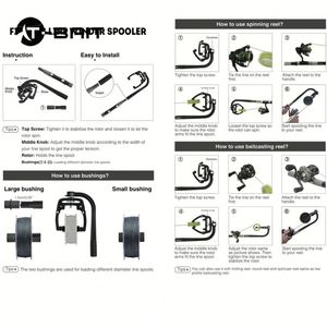 Enrouleur de ligne de <span class=keywords><strong>pêche</strong></span> en plastique bon marché T-bait pour moulinet spinning - Product Image 6