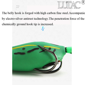 LUTAC China Super <span class=keywords><strong>Killer</strong></span> Frog señuelo 45mm 7g señuelo pesca nariz afilada pequeño doble gancho accesorios de pesca - Product Image 4