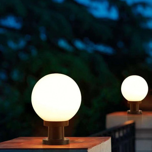 Lampe murale LED extérieure en forme de globe, 110-240V, étanche, pour clôture, jardin, éclairage paysager - Product Image 3