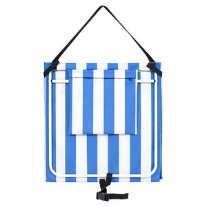Customized Logo Lightweight Mat Easy Carry Waterproof Lounge <b>Chair</b> Folding <b>Back</b> <b>Support</b> Beach Cushion - Product Image 3