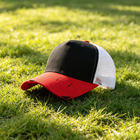 Gorras de Béisbol Deportivas de 5 Paneles con Logotipo Bordado Personalizado, Gorras Trucker de Poliéster y Algodón, Venta al Por Mayor, Unisex para Hombre