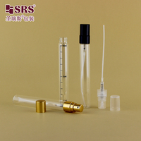 Botol Semprot Kaca Tabung Kosong Logo Kustom 2ml hingga 10ml Pompa Kabut Halus Aluminium Mini Atomizer Parfum Perjalanan