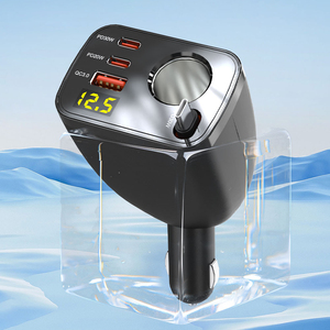 OEM Auto Zigaretten anzünder Adapter Supers chn eller QC3.0 PD 20W/30W Typ C 4-in-1 einziehbares Kabel Auto ladegerät für mehrere OTP OVP - Product Image 2