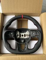 Volant sport en cuir à fond plat en forme de D pour Dodge Challenger Hellcat SRT, modification, accessoires pour voiture Dodge Challenger