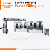 Ligne de production d'eau potable 12000 BPH directe usine, machine de remplissage automatique d'eau minérale pure, ligne de production personnalisable