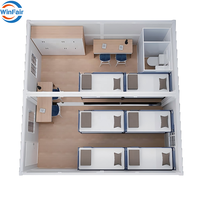 Maison conteneur modulaire préfabriquée WinFair 20 pieds en panneaux sandwich, idéale pour dortoirs de chantier en Pologne