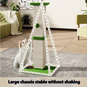 เสาข่วนเล็บแมวแบบตั้งตรง Roman Vertical Cat Claw Column ขนาด 82 ซม. ทำจากวัสดุ Sisal หนา 15 ซม. ฐานมั่นคงสำหรับลูก<span class=keywords><strong>แมว</strong></span>และแมวโต ใช้สำหรับลับเล็บ - Product Image 4