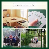 Cartes de jeu Mahjong Poker, imperméables, épaisses, durables, résistantes aux plis, en papier fabriqué en Chine, emballage en carton, pour la maison, les voyages, l'extérieur