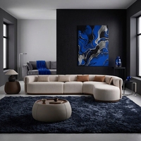 Ensemble de canapés de luxe pour salon de villa, mobilier modulaire sectionnel moderne pour hall d'hôtel cinq étoiles, appartement, salle de sport, canapé-lit