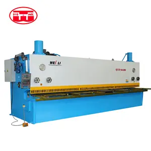 Hydraulic CNC/NC 4mm 6mm 8mm 10mm steel cutting machine steel plate guillotine shearing machine with E22/DA41 high precision