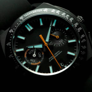 Montre de sport de plein air en titane Panda avec cadran chronographe, verre saphir, quartz, plongée, luminescente - Product Image 4