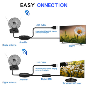 Antena de TV UHF/VHF de Alta Calidad con Certificado CE, Antena Digital para Interiores HDTV, Antena de TV Potente - Product Image 2
