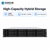 Lenovo ThinkSystem DE4800H 2U12 LFF, Sistema de Almacenamiento SAN Empresarial, Controlador Híbrido Flash Array Dual Activo