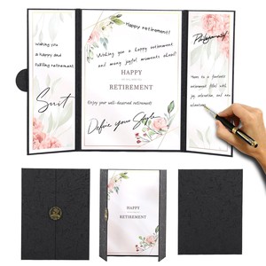 Biglietto d'<span class=keywords><strong>Auguri</strong></span> di Lusso per <span class=keywords><strong>Compleanno</strong></span> con Busta, Personalizzabile, Pieghevole in Tre, Ecologico e Riciclabile, Regalo per Colleghi, Amici, Famiglia - Product Image 2