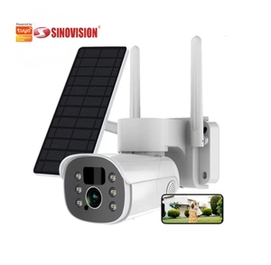 Tuya năng lượng mặt trời ai thông minh ứng dụng điều khiển máy ảnh ngoài trời an ninh Pan-Tilt được xây dựng trong còi báo động mic hai chiều âm thanh góc rộng tầm nhìn ban đêm CMOS - Product Image 1