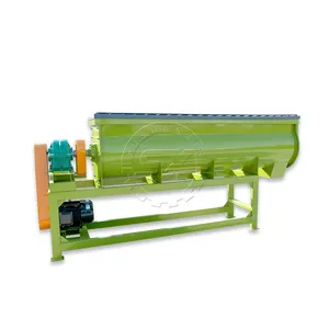 Fertilizante orgánico y fertilizante NPK Máquina mezcladora de fertilizante horizontal de un solo eje a la venta