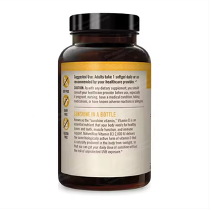 Cápsulas de Gel Suave D3K2 Personalizadas para la Salud Ósea en Adultos, 90 Cápsulas por Frasco, 125 mcg (5000 UI) de Vitamina D3 - Product Image 6