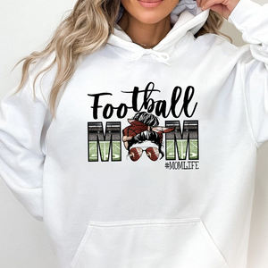 Fútbol mamá moño desordenado lazo para el pelo Impresión <span class=keywords><strong>de</strong></span> transferencia <span class=keywords><strong>de</strong></span> calor listo para enviar para bolsas <span class=keywords><strong>de</strong></span> ropa <span class=keywords><strong>sudadera</strong></span> sudaderas con capucha deportes envío gratis - Product Image 3