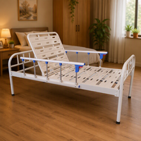 Dossier de lit patient uniquement, avec garde-corps en alliage à manivelle et tube rectangulaire à six barres, pour cliniques vétérinaires et salles d'hôpital, fourniture pour revendeurs