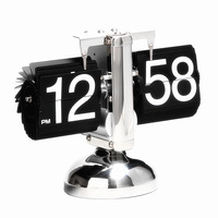 Moderne Automatische Retro-Flip-Uhr 24 Stunden, Batteriebetrieben, Heimdekoration, Tischdekoration, Flip-Page-Uhr 12H 24H