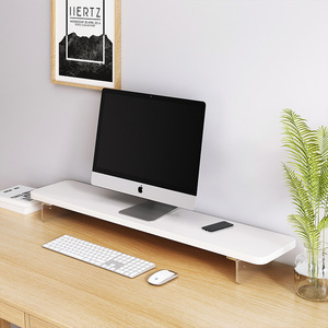 Màn hình đứng gỗ Máy tính để bàn và Acrylic Riser Màn hình bàn phím máy tính xách tay bàn nhỏ và bàn tổ chức ánh sáng Gỗ Đứng - Product Image 3