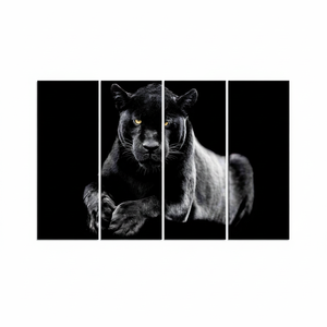 Black Panther <b>Canvas</b> Art: Modern Farmhouse <b>Wall</b> Decor Print,SET OF 4 <b>CANVAS</b> - Product Image 2
