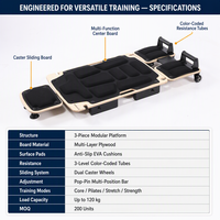 Plateforme de Pilates Portable Multifonction en Bois Écologique en Gros avec Kit d'Accessoires Complet pour Studio, Personnalisation OEM