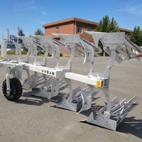 Arado de Surco Reversible Pioneer 3 de 3 Hileras, Versátil, con Motor Diésel y Rodamientos para Suelos Arcillosos, Arenosos y Rocosos, Montado en Tractor Agrícola
