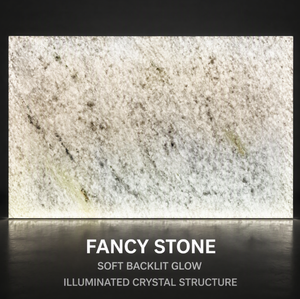 Lastra di Marmo Bianco Cristallino FANCY STONE, Lucidata e Retroilluminata, <span class=keywords><strong>Pietra</strong></span> <span class=keywords><strong>Naturale</strong></span> per Isola Cucina di Lusso, Parete Decorativa e Design Bar - Product Image 2
