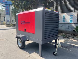 เครื่องอัดอากาศแบบสกรูเคลื่อนที่ LISHAN สำหรับงานกลางแจ้ง ใช้หล่อลื่นด้วยน้ำมัน สำหรับงานเหมืองและเหมืองหิน ใช้ไฟ AC กำลังไฟ 132 กิโลวัตต์ ระบายความร้อนด้วยอากาศ ทำงานเงียบ - Product Image 6