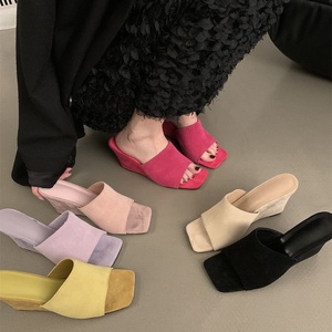 2026 New Platform Sandals Fashionable Beach Flip Flops Summer outerwear with open-<b>toe</b> high heels - Product Image 2