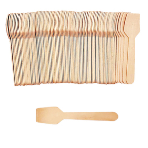 Kích Thước Nhỏ 95Mm Phân Hủy Sinh Học Dùng Một Lần Thìa Gỗ Cho Đảng Mẫu Miễn Phí Ăn Được Vuông Thìa Cho Ice Cream Nếm - Product Image 1
